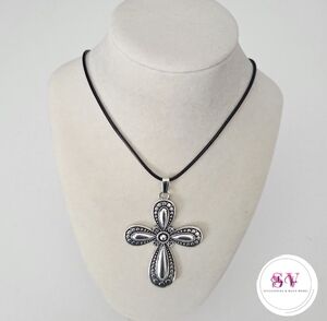 Silver Cross Pendant Necklace